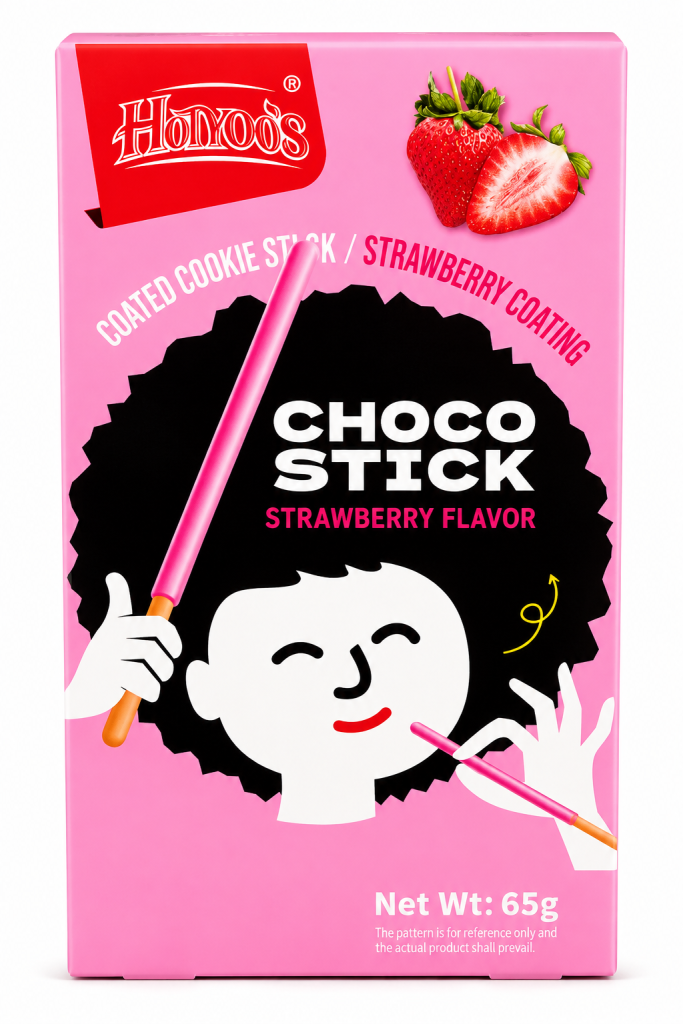 Hilda’s Choco Stick Fraise Bâtonnets Biscuités Enrobés Saveur Fraise 65g